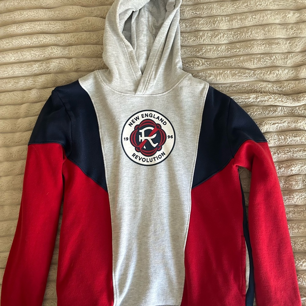 New England Revolution Colorblock Hoodie